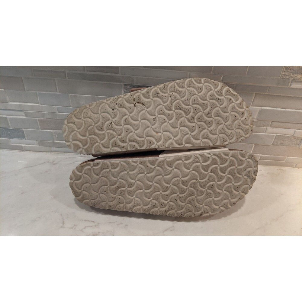 BIRKENSTOCK Arizona Split Birko-Flor Eggshell/Copper 2- Strap Sandal 41/10-10.5 - Picture 11 of 13